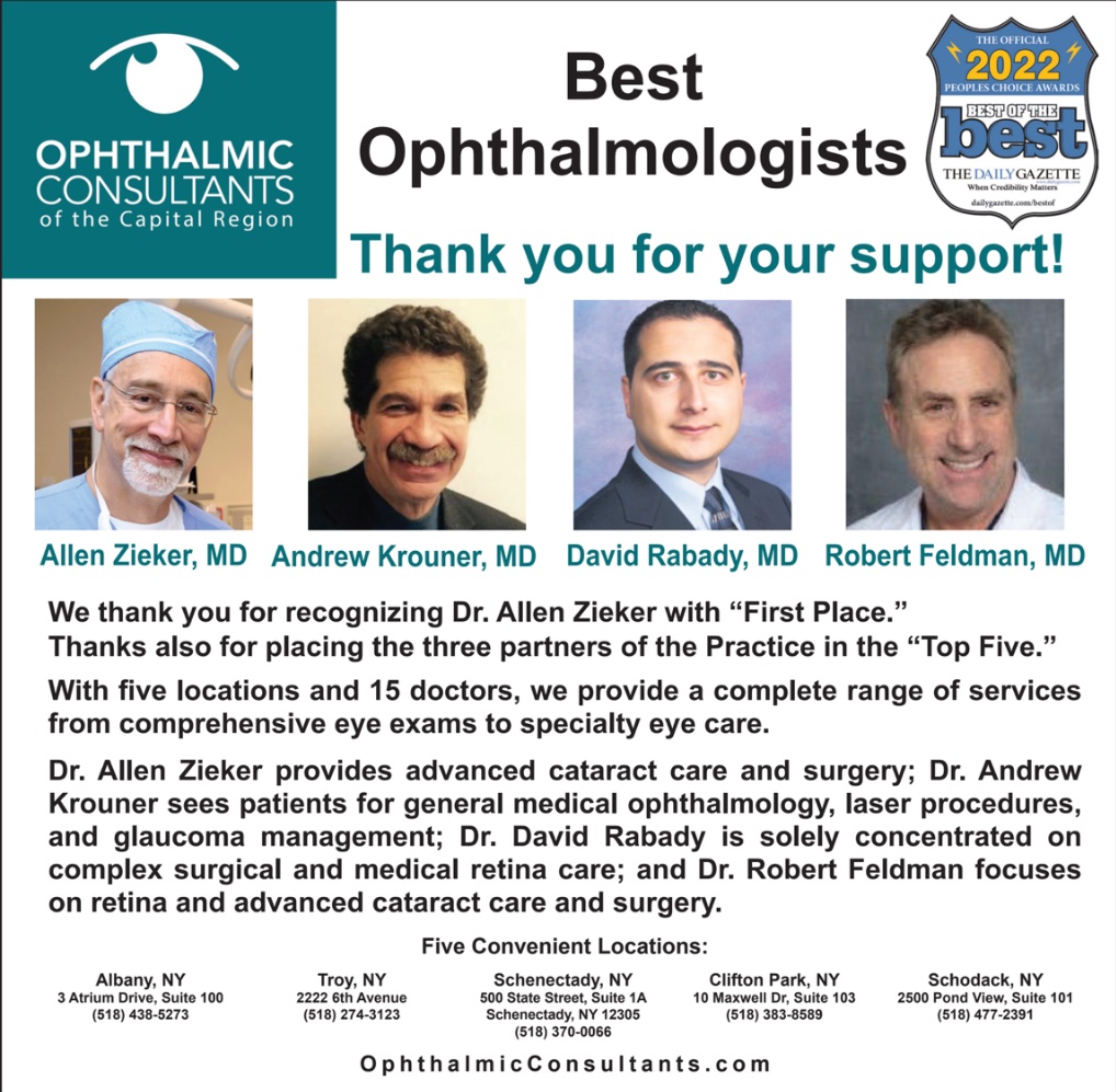 Doctors Top-ranked in the 2022 Best of the Best - Ophthalmologists Ophthalmic Consultants, NY